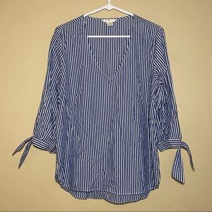 H&M L.O.G.G Stripe Spring Shirt Dress Size 8